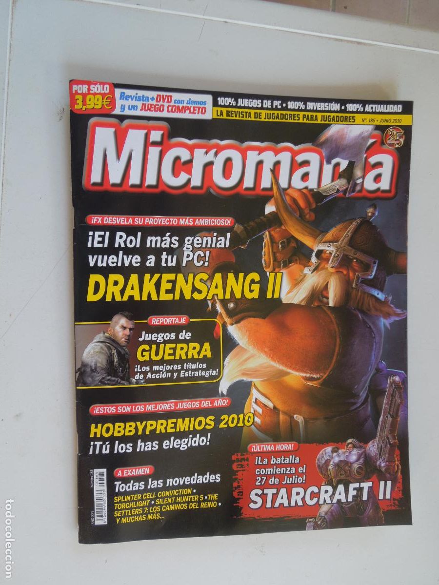 Coleccionismo de Revistas y Peri&oacute;dicos: MICROMANIA REVISTA N&ordm; 185- III EPOCA- JUNIO 2010 - Drakensang II: The River of Time.