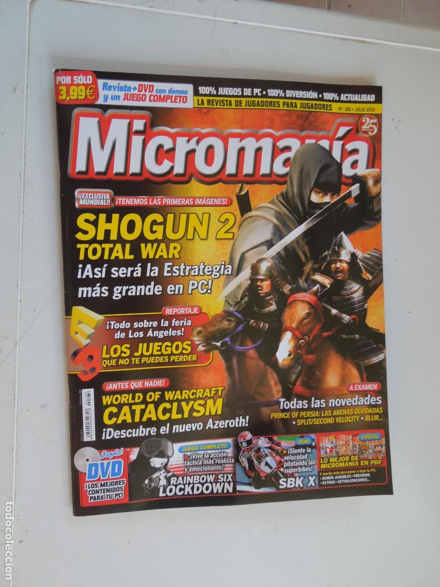 Coleccionismo de Revistas y Peri&oacute;dicos: MICROMANIA REVISTA N&ordm; 186- III EPOCA- JULIO 2010 - Total War: Shogun 2