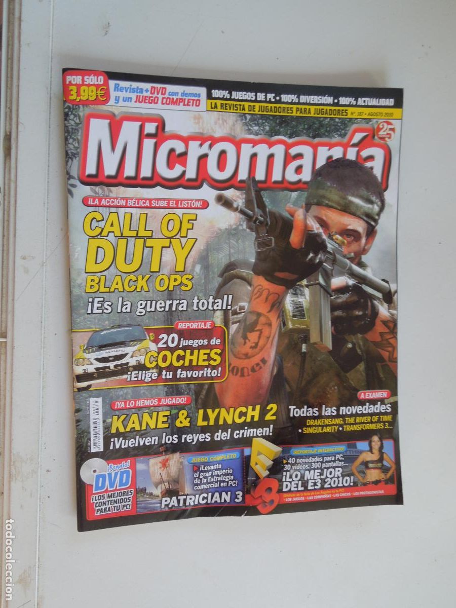 Coleccionismo de Revistas y Peri&oacute;dicos: MICROMANIA REVISTA N&ordm; 187- III EPOCA- AGOSTO 2010 - Call of Duty: Black Ops.
