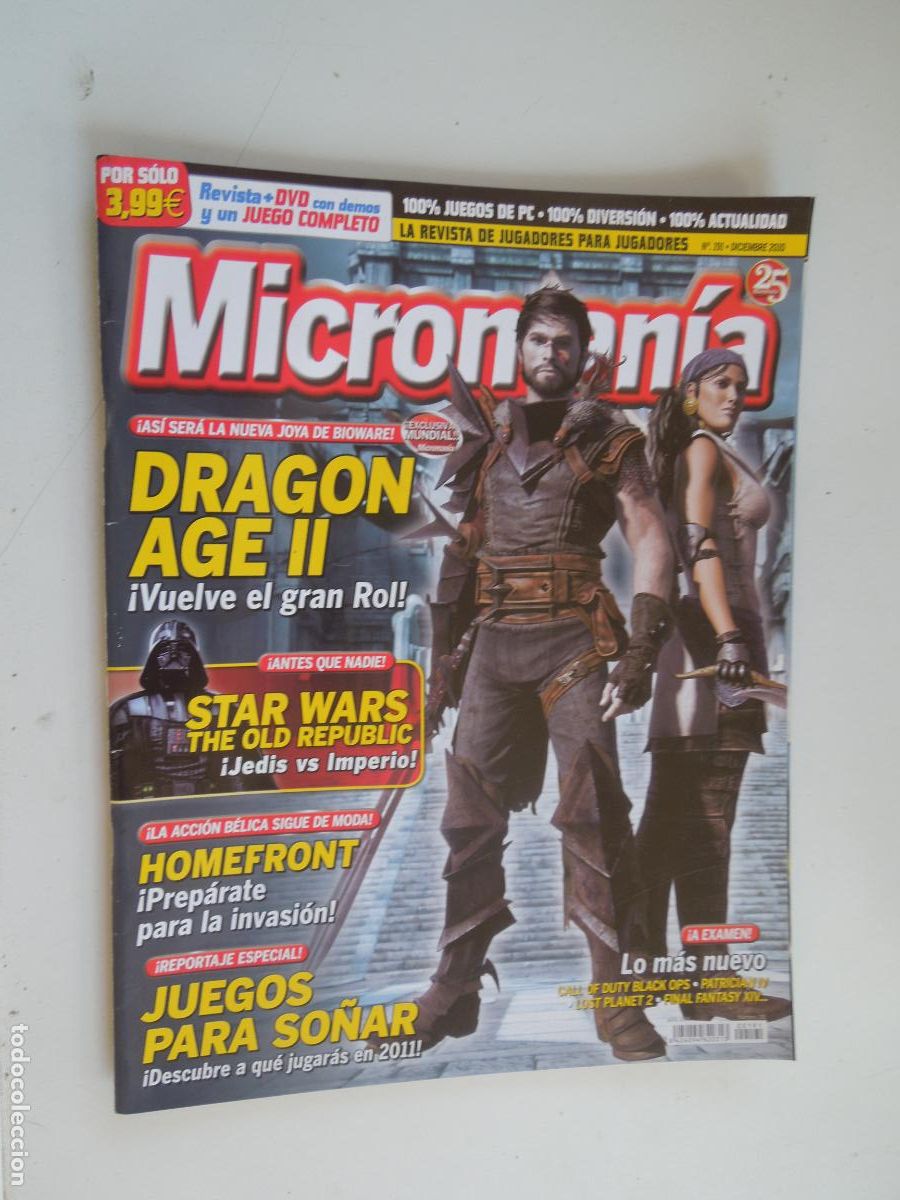 Coleccionismo de Revistas y Peri&oacute;dicos: MICROMANIA REVISTA N&ordm; 191- III EPOCA- DICIEMBRE 2010 - Dragon Age II