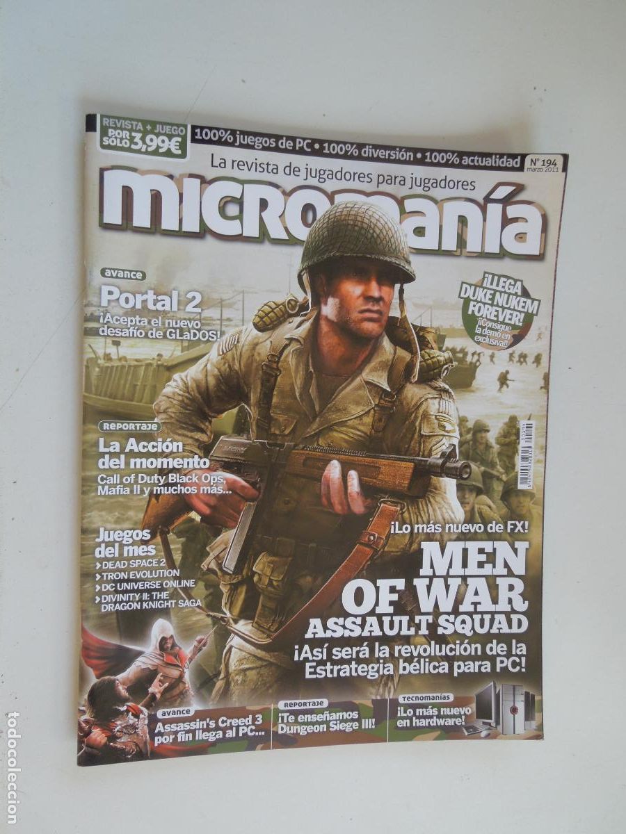 Coleccionismo de Revistas y Peri&oacute;dicos: MICROMANIA REVISTA N&ordm; 194- III EPOCA- MARZO 2011 - Men of War: Assault Squad.