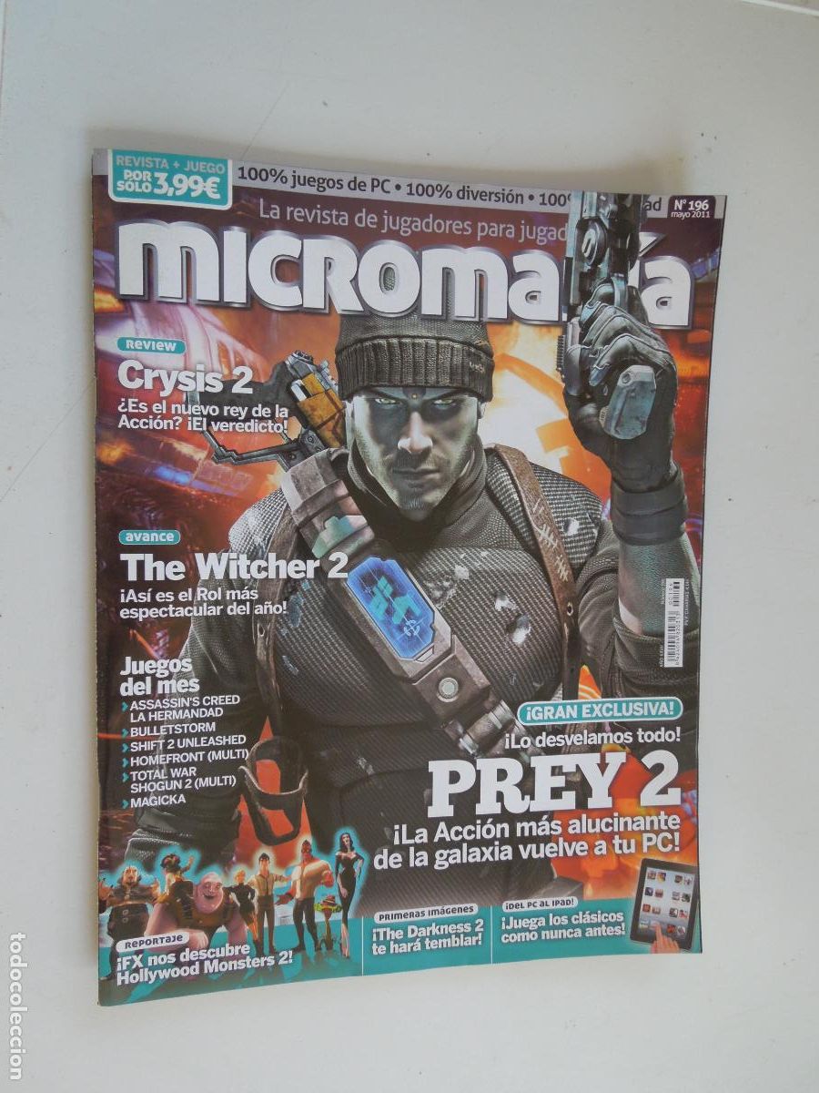 Coleccionismo de Revistas y Peri&oacute;dicos: MICROMANIA REVISTA N&ordm; 196- III EPOCA- MAYO 2011 - Prey 2