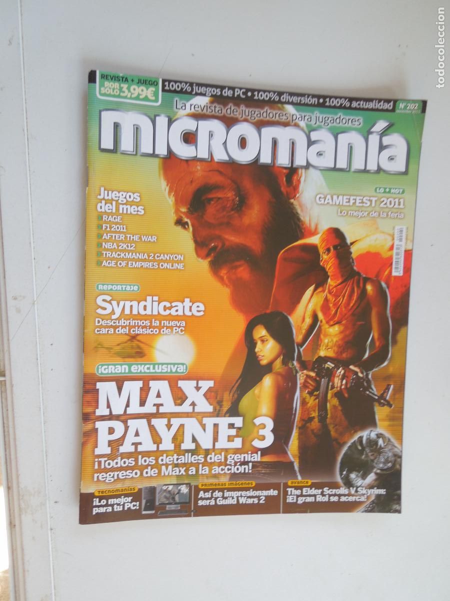 Coleccionismo de Revistas y Peri&oacute;dicos: MICROMANIA REVISTA N&ordm; 202- III EPOCA- NOVIEMBRE 2011