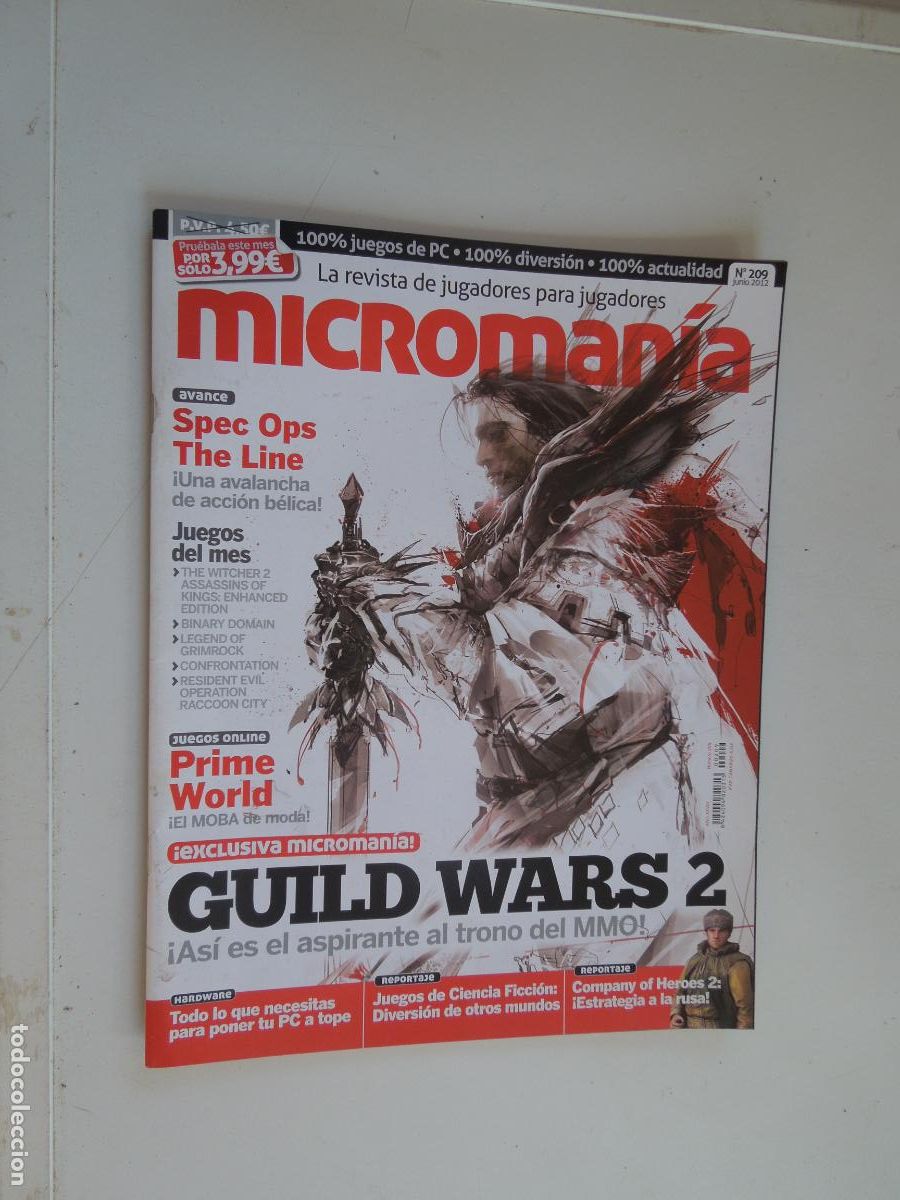 Coleccionismo de Revistas y Peri&oacute;dicos: MICROMANIA REVISTA N&ordm; 209- III EPOCA- JUNIO 2012- Guild Wars 2