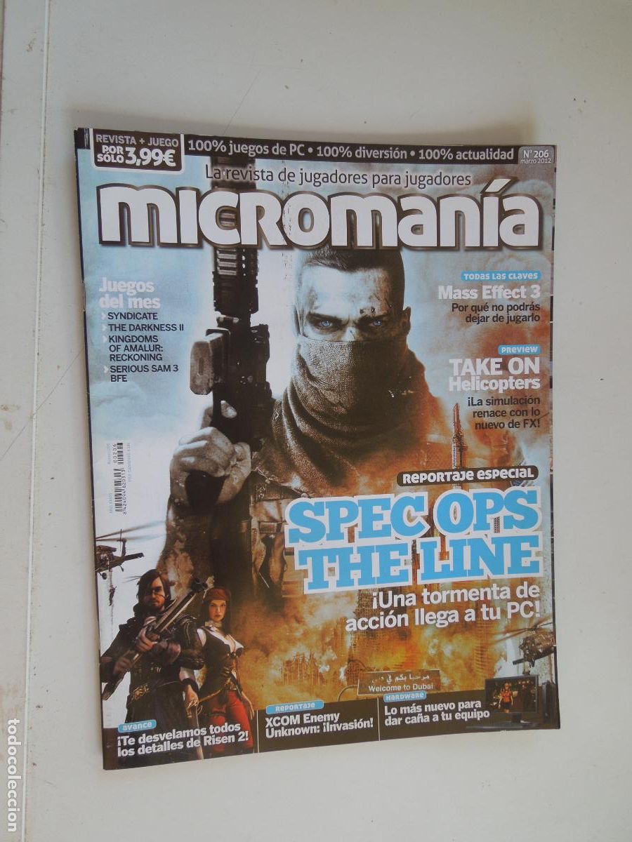 Coleccionismo de Revistas y Peri&oacute;dicos: MICROMANIA REVISTA N&ordm; 206- III EPOCA- MARZO 2012 - Spec Ops: The Line,