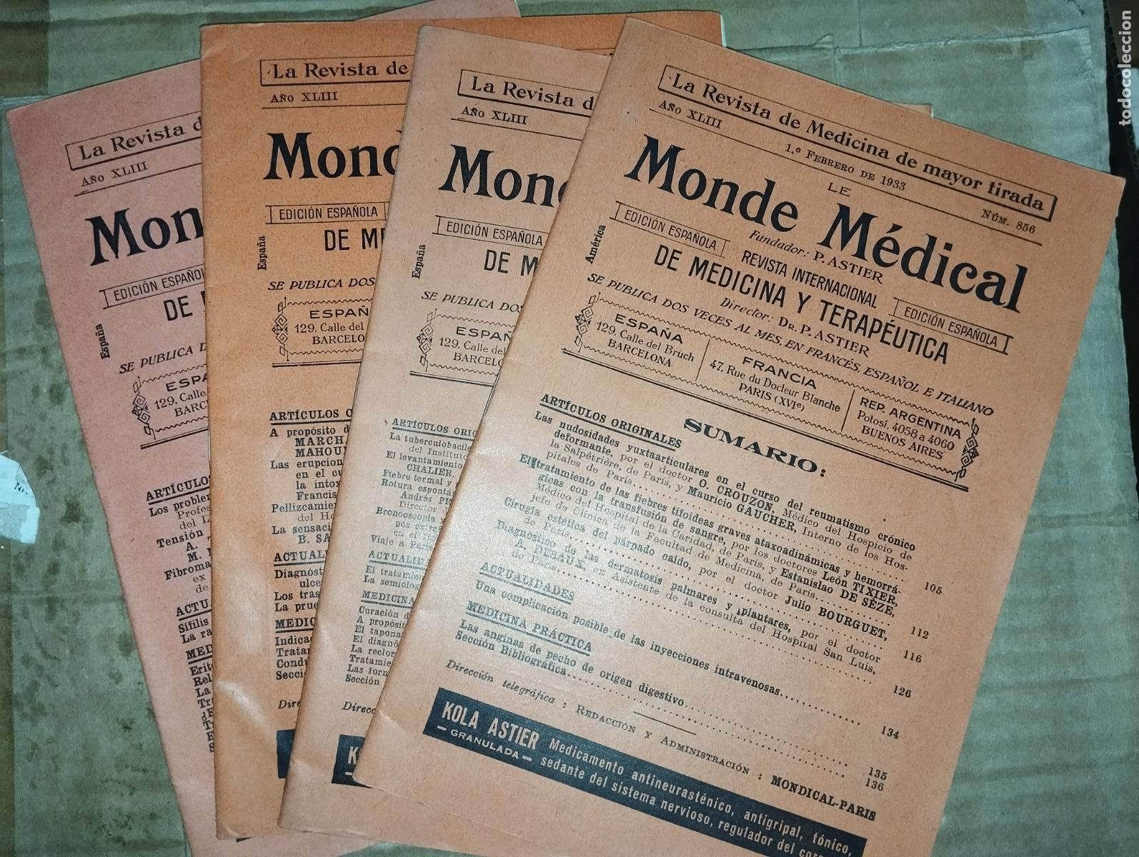 Coleccionismo de Revistas y Peri&oacute;dicos: REVISTA DE FARMACIA MEDICINA LE MONDE MEDICAL