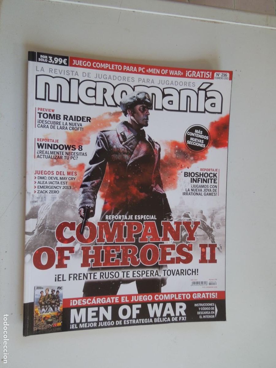 Coleccionismo de Revistas y Peri&oacute;dicos: MICROMANIA REVISTA N&ordm; 216- III EPOCA- FEBRERO 2013 - Company of Heroes 2