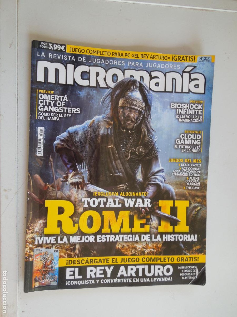 Coleccionismo de Revistas y Peri&oacute;dicos: MICROMANIA REVISTA N&ordm; 217- III EPOCA-MARZO 2013 - Total War: Rome II.