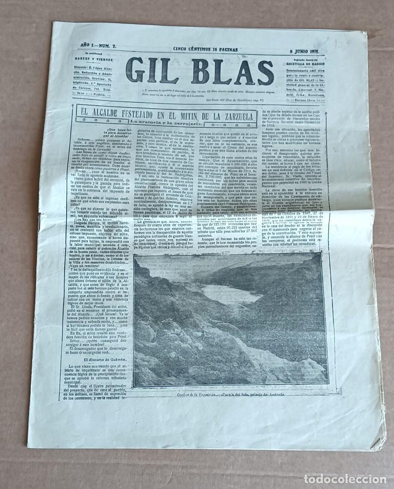 Coleccionismo de Revistas y Peri&oacute;dicos: GIL BLAS 8 de junio de 1915 - A&ntilde;o I num 2