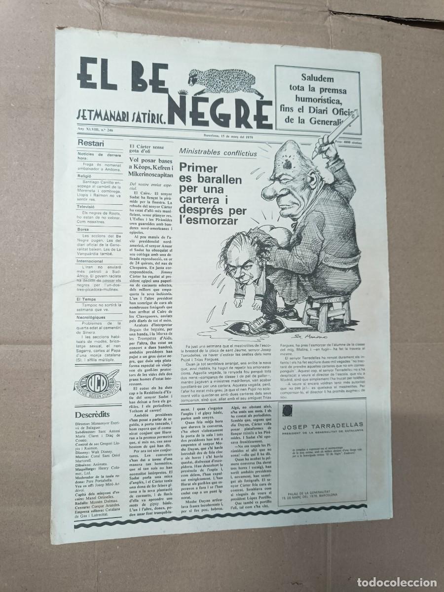 Coleccionismo de Revistas y Peri&oacute;dicos: ANTIGUA REVISTA SATIRICA CATALANA DE 1979, EL BE NEGRE, PUJOL Y TARRADELLAS, TRANSICION POLITICA -L5