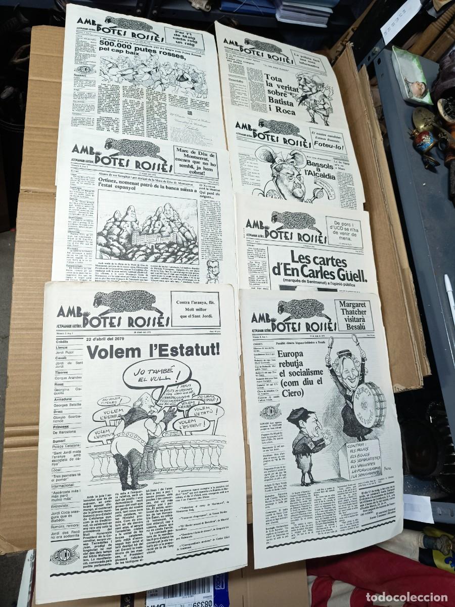 Coleccionismo de Revistas y Peri&oacute;dicos: LOTE 7 ANTIGUAS REVISTAS SATIRICAS CATALANAS DE 1979, AMB POTES ROSSES, TRANSICION POLITICA -L5