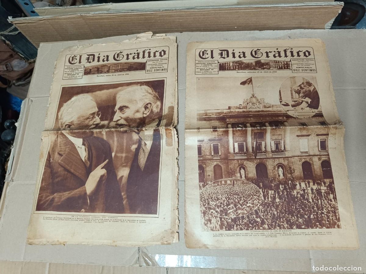 Coleccionismo de Revistas y Peri&oacute;dicos: LOTE 2 ANTIGUOS PERIODICOS EL DIA GRAFICO DE ABRIL 1931, PROCLAMACION REPUBLICA, MACI&Agrave; A. ZAMORA P13
