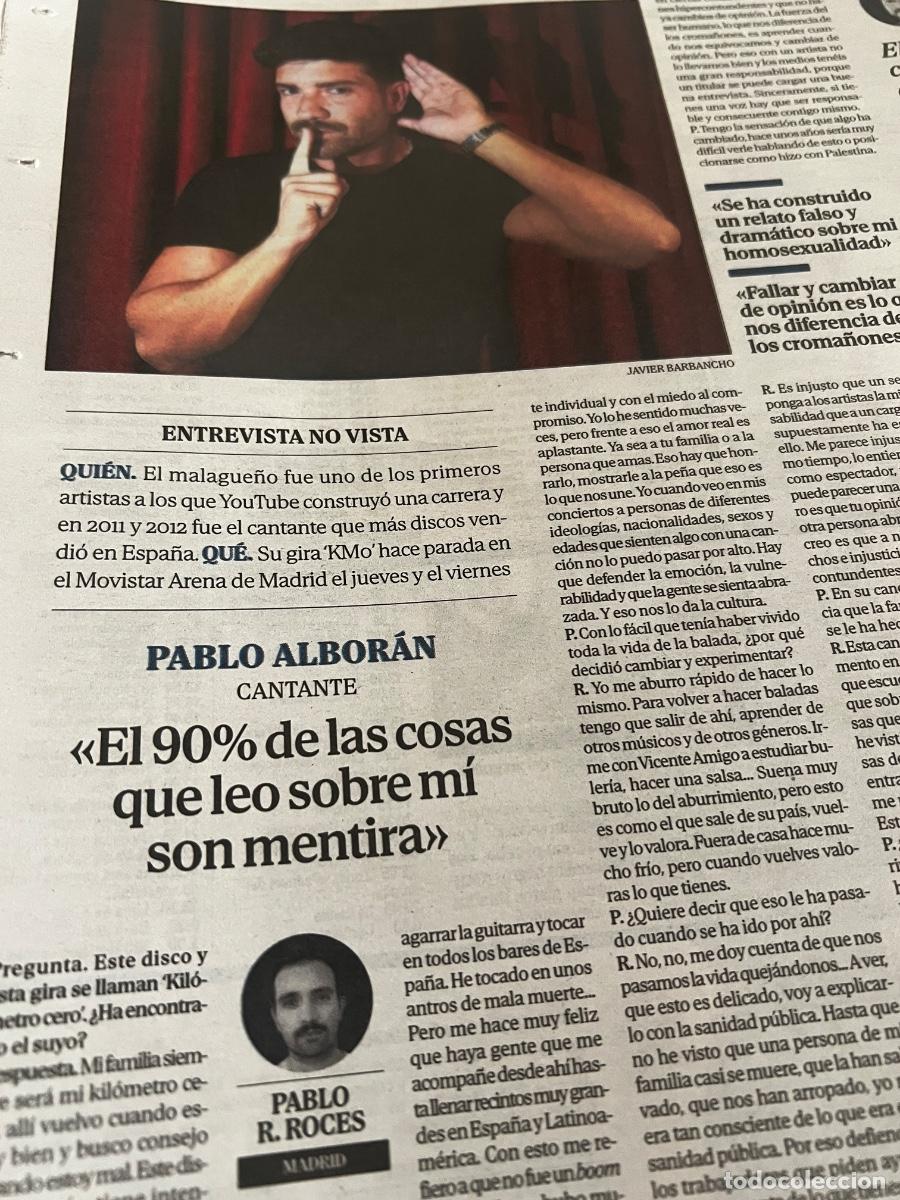 Coleccionismo de Revistas y Peri&oacute;dicos: Art&iacute;culo EL MUNDO sobre PABLO ALBOR&Aacute;N