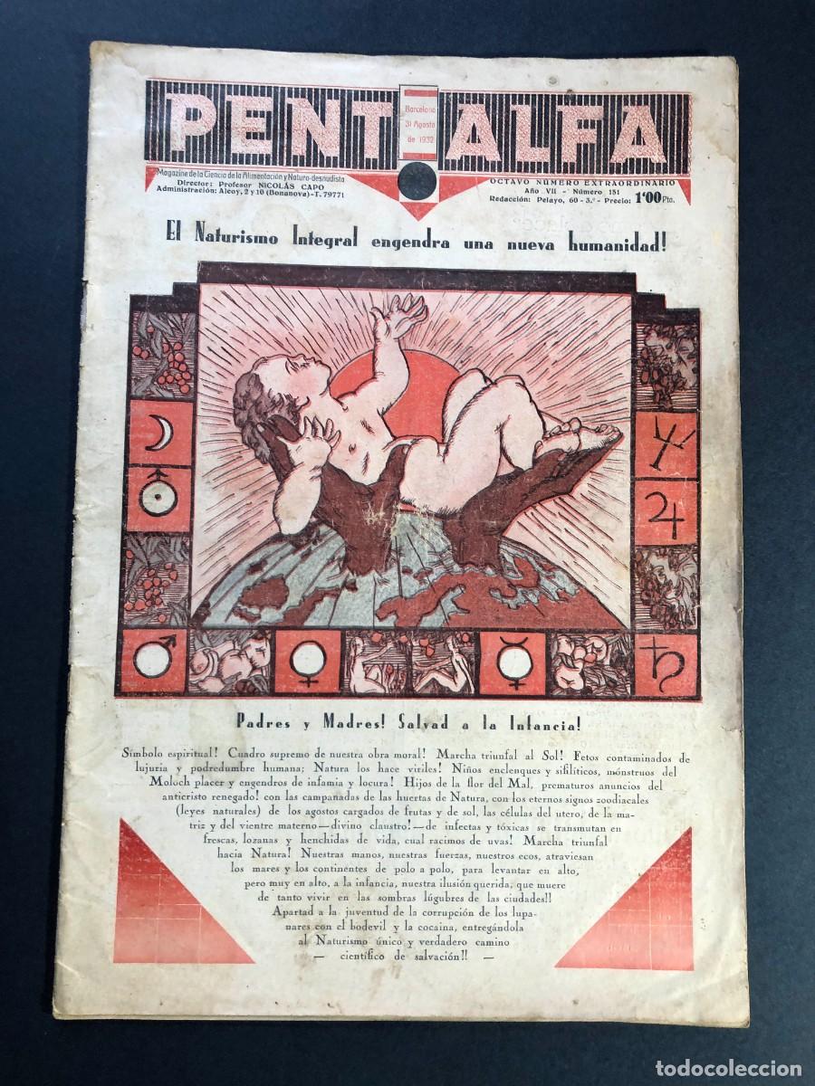 Coleccionismo de Revistas y Peri&oacute;dicos: Revista PENTALFA / NATURISTA / BARCELONA 1932 / N&Uacute;MERO EXTRAORDINARIO / NI&Ntilde;OS NUDISTAS DE CATALUNYA