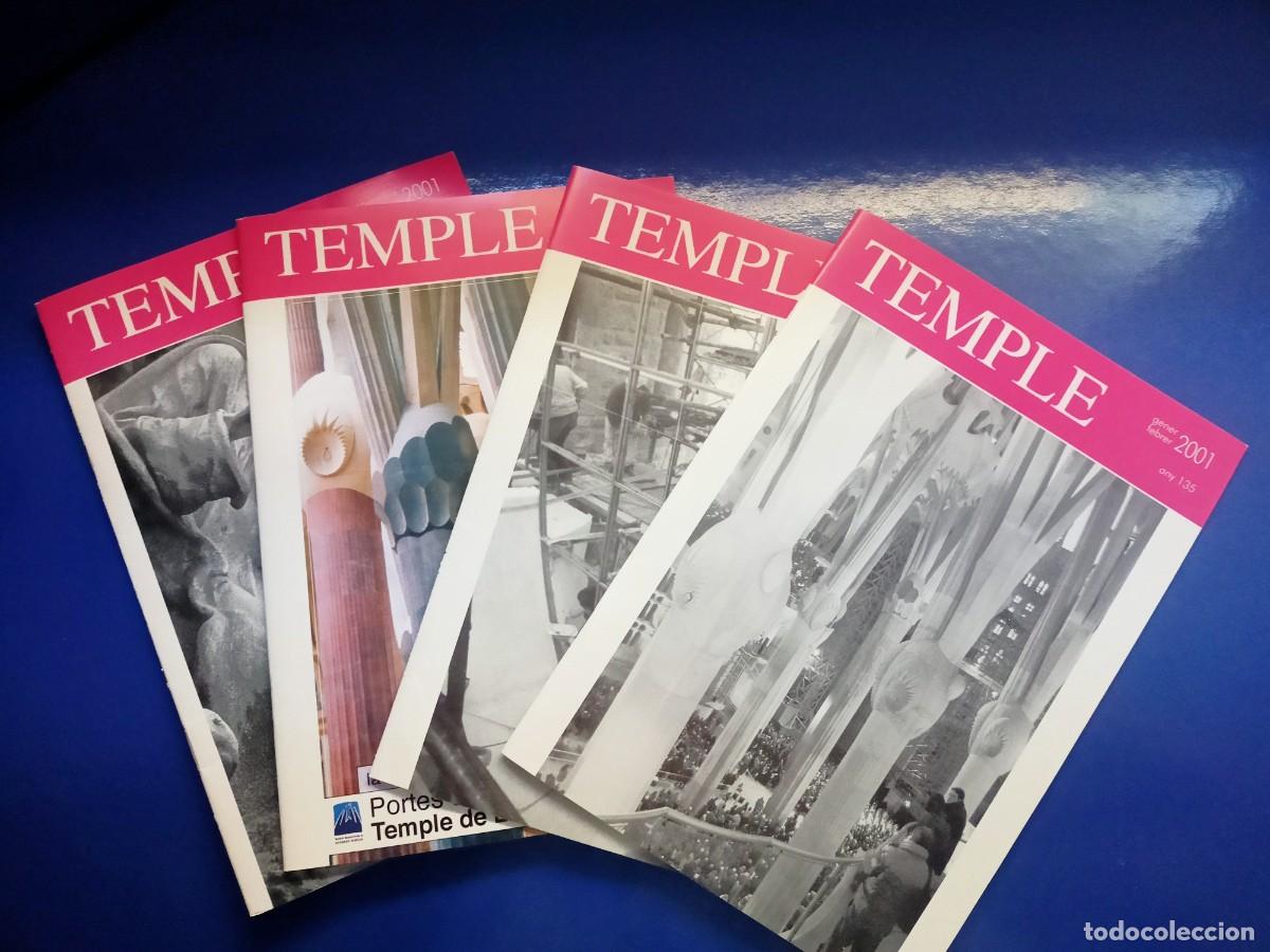 Coleccionismo de Revistas y Peri&oacute;dicos: 4 REVISTES &rdquo;TEMPLE&rdquo; D'OBRA GAUDI, DEL ANY 135 DE 2001
