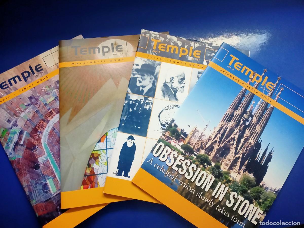 Coleccionismo de revistas y peri&oacute;dicos: 4 REVISTES &rdquo;TEMPLE&rdquo; D'OBRA GAUDI, DEL ANY 2003