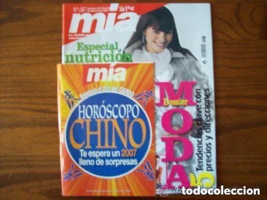 Collezionismo di Riviste e Giornali: MIA - MODA -CON PEQUE&Ntilde;A GUIA DE HOROSCOPO CHINO