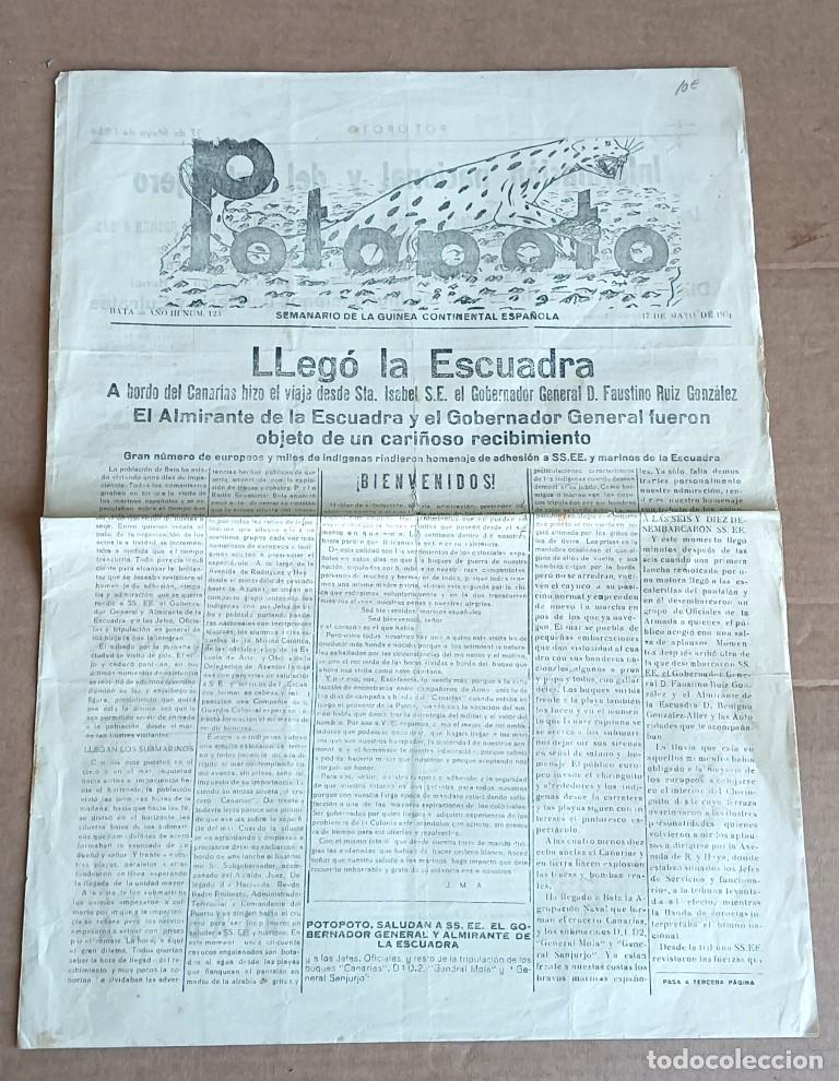 Collezionismo di Riviste e Giornali: POTOPOTO 1954 Semanario de Guinea continental espa&ntilde;ola - A&ntilde;o III num 123