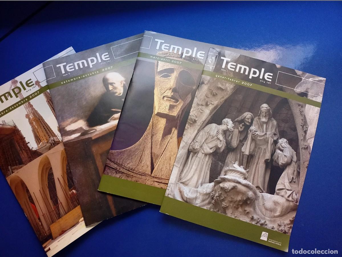 Collezionismo di Riviste e Giornali: 4 REVISTES &rdquo;TEMPLE&rdquo; D'OBRA GAUDI, DEL ANY 141 DE 2007