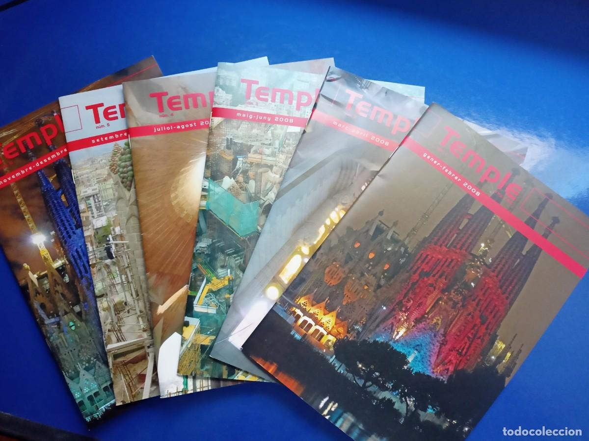 Collezionismo di Riviste e Giornali: 6 REVISTES &rdquo;TEMPLE&rdquo; D'OBRA DE GAUDI N. 142 DE 2008