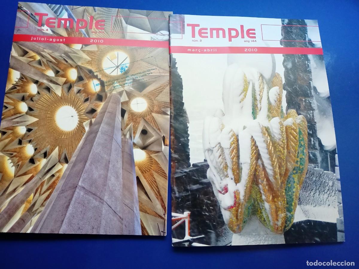Collezionismo di Riviste e Giornali: 4 REVISTES &rdquo;TEMPLE&rdquo; D'OBRA GAUDI, DEL ANY 144 DE 2010