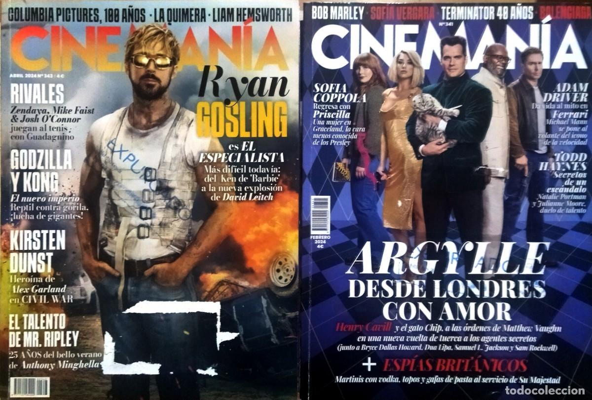 Coleccionismo de Revistas y Peri&oacute;dicos: 2 REVISTAS CINEMANIA N.⁰ 341, 343, FEBRERO, ABRIL 2024.