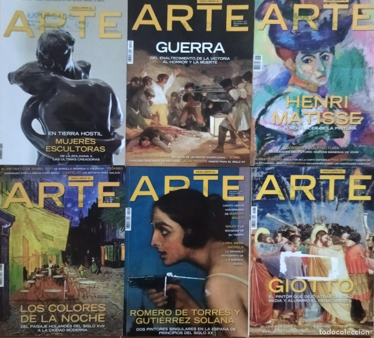 Coleccionismo de Revistas y Peri&oacute;dicos: 6 REVISTAS DESCUBRIR EL ARTE. N.⁰ 229, 260, 268, 271, 276, 281.