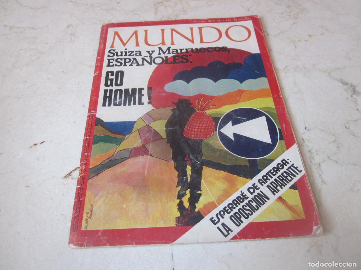 Collection Magazines and Newspapers: REVISTA MUNDO N&ordm;. 1775 - 11 MAYO 1874 - SUIZA Y MARRUECOS, ESPA&Ntilde;OLES: GO HOME!