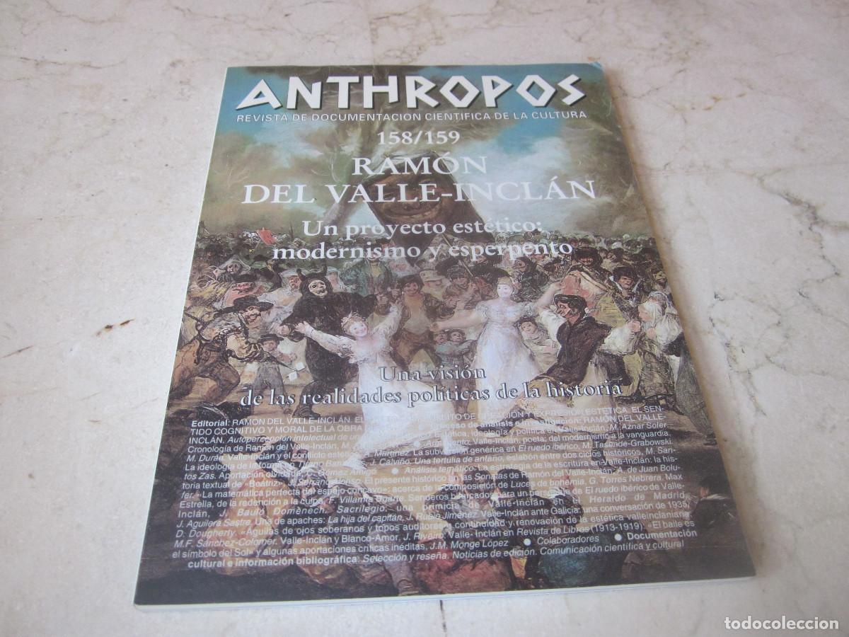 Coleccionismo de revistas y peri&oacute;dicos: REVISTA ANTHROPOS N&ordm; 158/159B - JULIO/AGOSTO 1994 - RAMON DEL VALLE-INCLAN