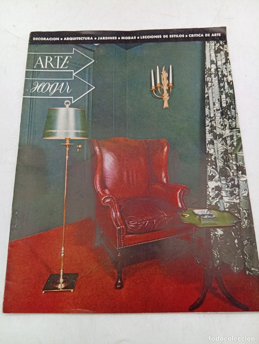 Collezionismo di Riviste e Giornali: REVISTA ARTE HOGAR. N&ordm; 61. A&Ntilde;O 1950. CASA DE MR. HARRY FISH, EN MONTANA. CAMAS. PINTURA .... LEER.