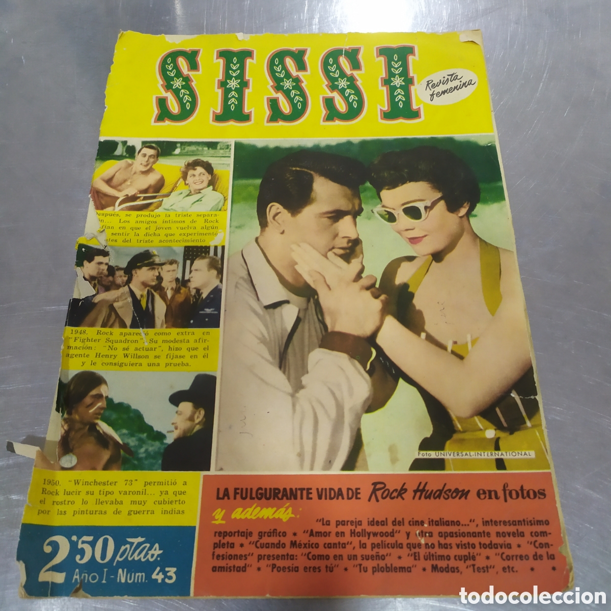 Coleccionismo de Revistas y Peri&oacute;dicos: Revista femenina Sissi - N&deg;43 de 22 de diciembre de 1958