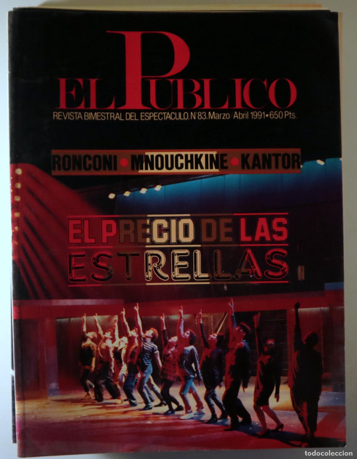 Colecionismo de Revistas e Jornais: (Ronconi - Mnouchkine - Kantor) - EL P&Uacute;BLICO N&ordm; 83: EL PRECIO DE LAS ESTRELLAS - s/l 1991 - Ilustrad