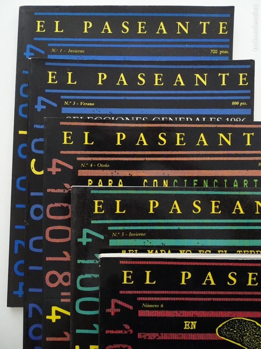 Coleccionismo de Revistas y Peri&oacute;dicos: Lote El Paseante: 17 n&uacute;meros (algunos dobles). 1, 3-16, 18/19, 26, 27/28