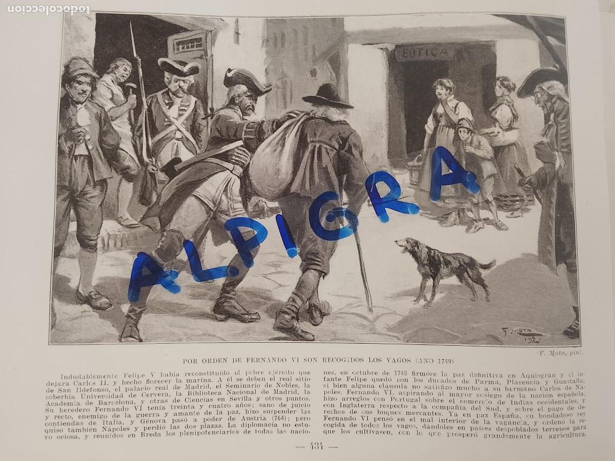 Coleccionismo de Revistas y Peri&oacute;dicos: hoja libro 1909 - VAGOS Y MALEANTES POR ORDEN DE FERNANDO VI SON RECOGIDOS A&Ntilde;O 1749