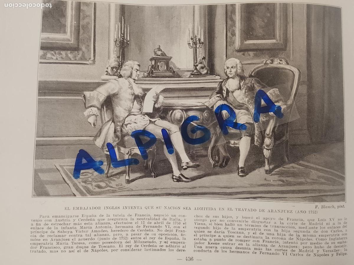 Coleccionismo de Revistas y Peri&oacute;dicos: hoja libro 1909 - EL EMBADOR INGLES INTENTA QUE SU NACION SEA ADMITIDA TRATADO DE ARANJUEZ 1752