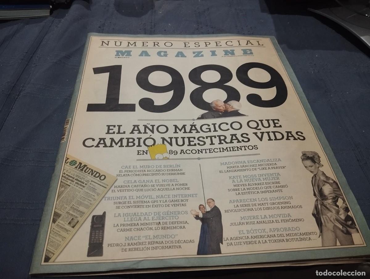 Coleccionismo de Revistas y Peri&oacute;dicos: N&Uacute;MERO ESPECIAL MAGAZINE EL MUNDO 1989 / MADONNA, KATE MOSS, CONSOLA GAME BOY, PRIMER N&Uacute;MERO!!