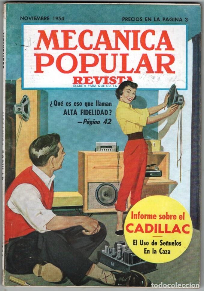 Coleccionismo de Revistas y Peri&oacute;dicos: 1954 NOVIE MECANICA POPULAR INFORME SOBRE EL CADILLAC TV DESDE UNA CIMA 164 PAG MUY BUEN ESTADO
