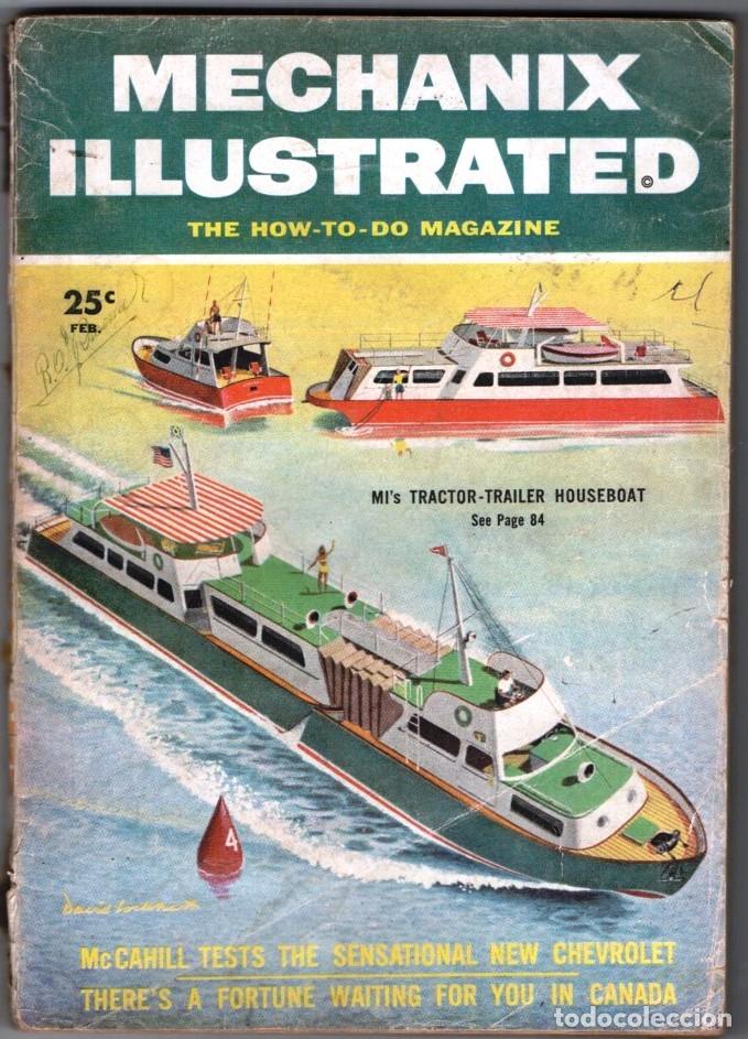 Coleccionismo de Revistas y Peri&oacute;dicos: 1955 FEBRERO MECHANIX ILLUSTRATED THE NEW CHEVROLET-THE SPIRIT OF IWO JIMA 224 PAG INGLES