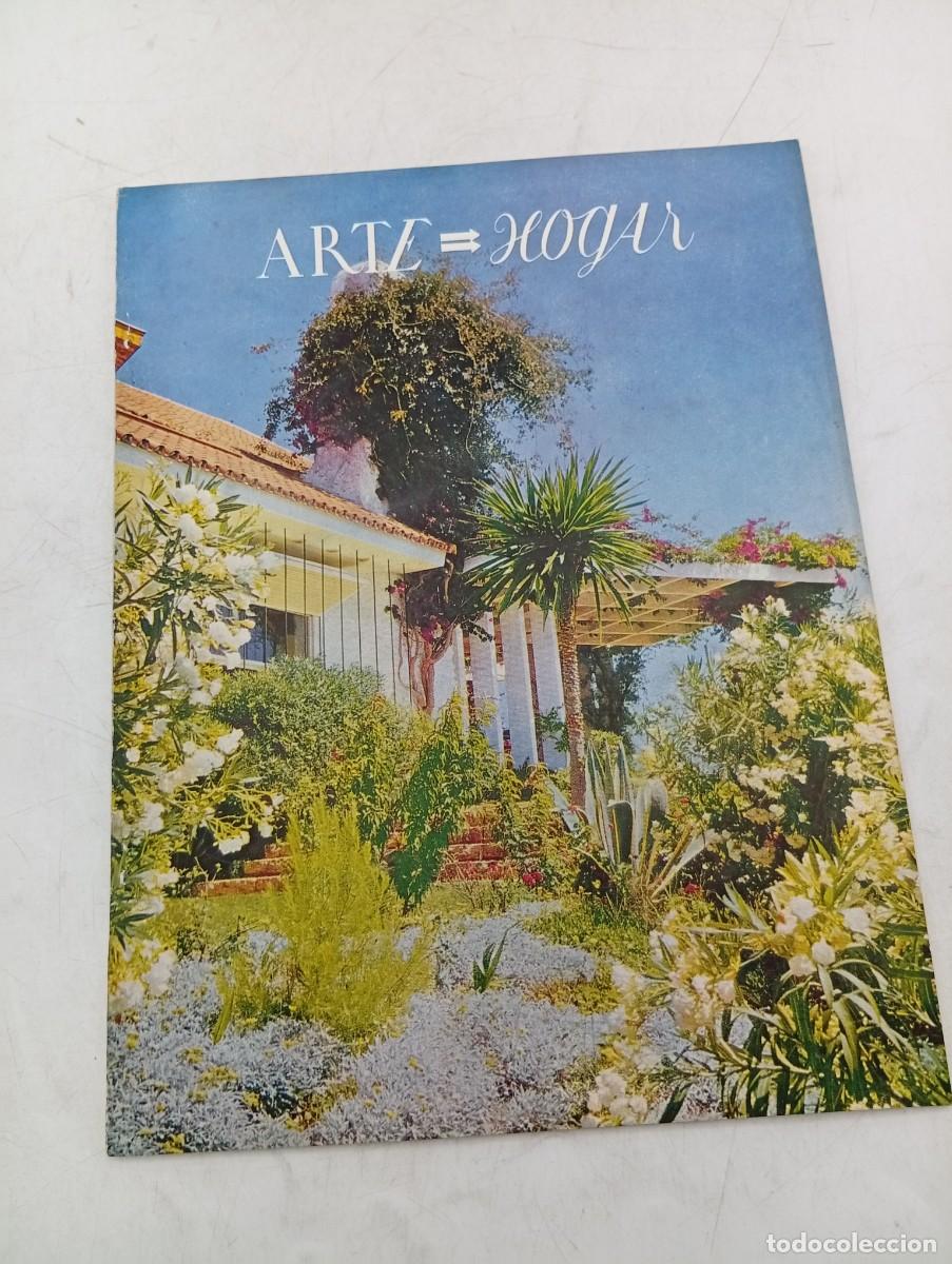 Coleccionismo de Revistas y Peri&oacute;dicos: REVISTA ARTE HOGAR. N&ordm; 196. A&Ntilde;O 1961. LA CUEVA DE NERJA. EN TORREMOLINOS, EL OLIVO. BOCETO .. LEER.