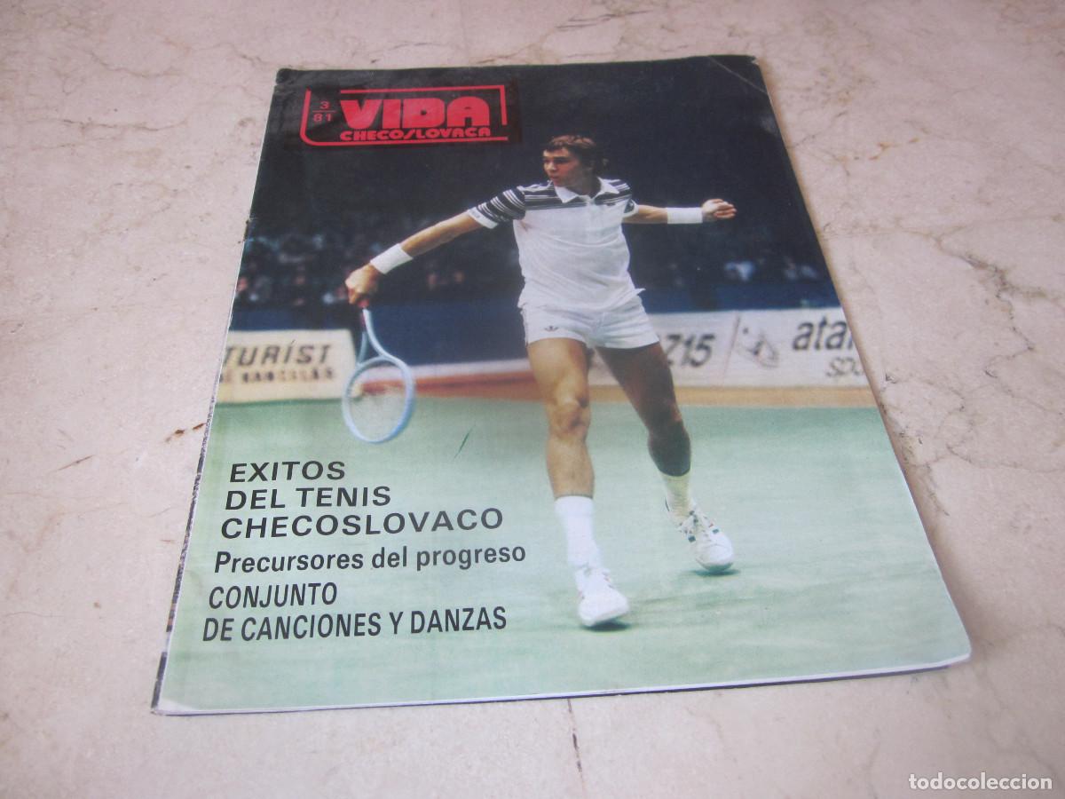 Coleccionismo de Revistas y Peri&oacute;dicos: REVISTA VIDA CHECOSLOVACA MARZO 1981 - EXITOS DEL TENIS CHECOSLOVACO