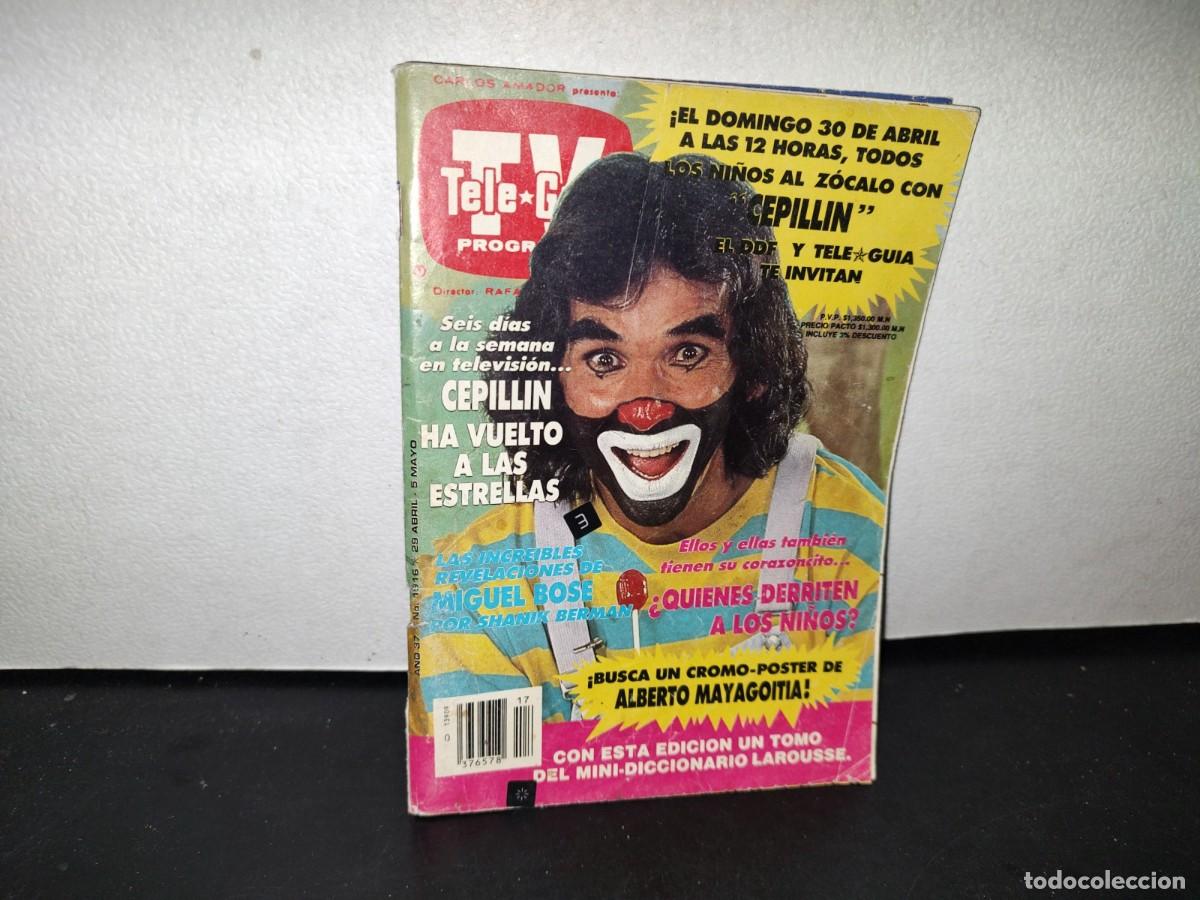 Coleccionismo de Revistas y Peri&oacute;dicos: 54- Revista Tele Gu&iacute;a. Cepill&iacute;n Ha Vuelto A Las Estrellas - A&ntilde;o 37, No. 1916, 5 De Mayo De 1989