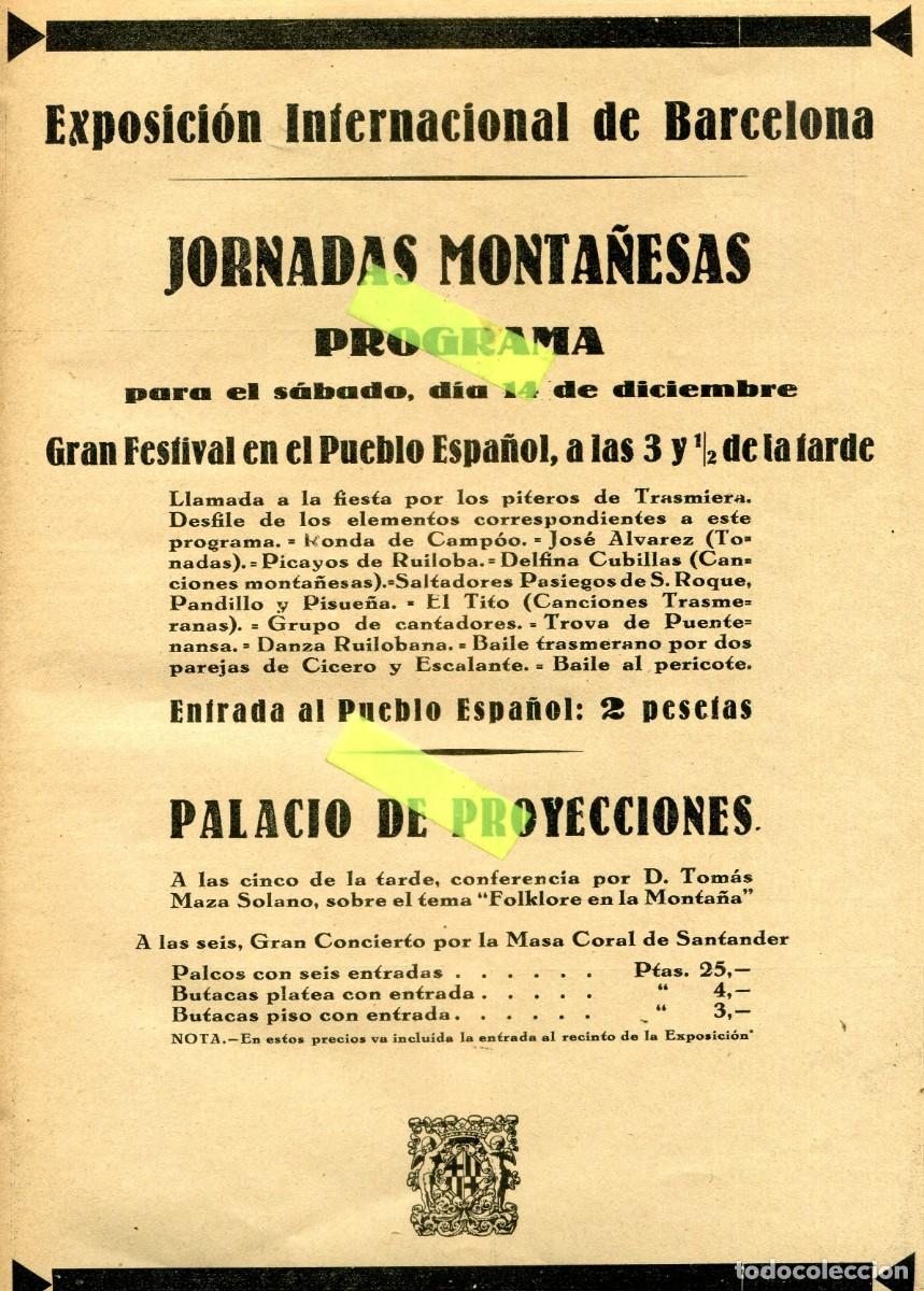 Coleccionismo de Revistas y Peri&oacute;dicos: REVISTA A&Ntilde;O 1929 JORNADAS MONTA&Ntilde;ESAS SANTANDER LIERGANES SOLARES TRANSMIERA RONDA DE CAMPOO RUILOBA
