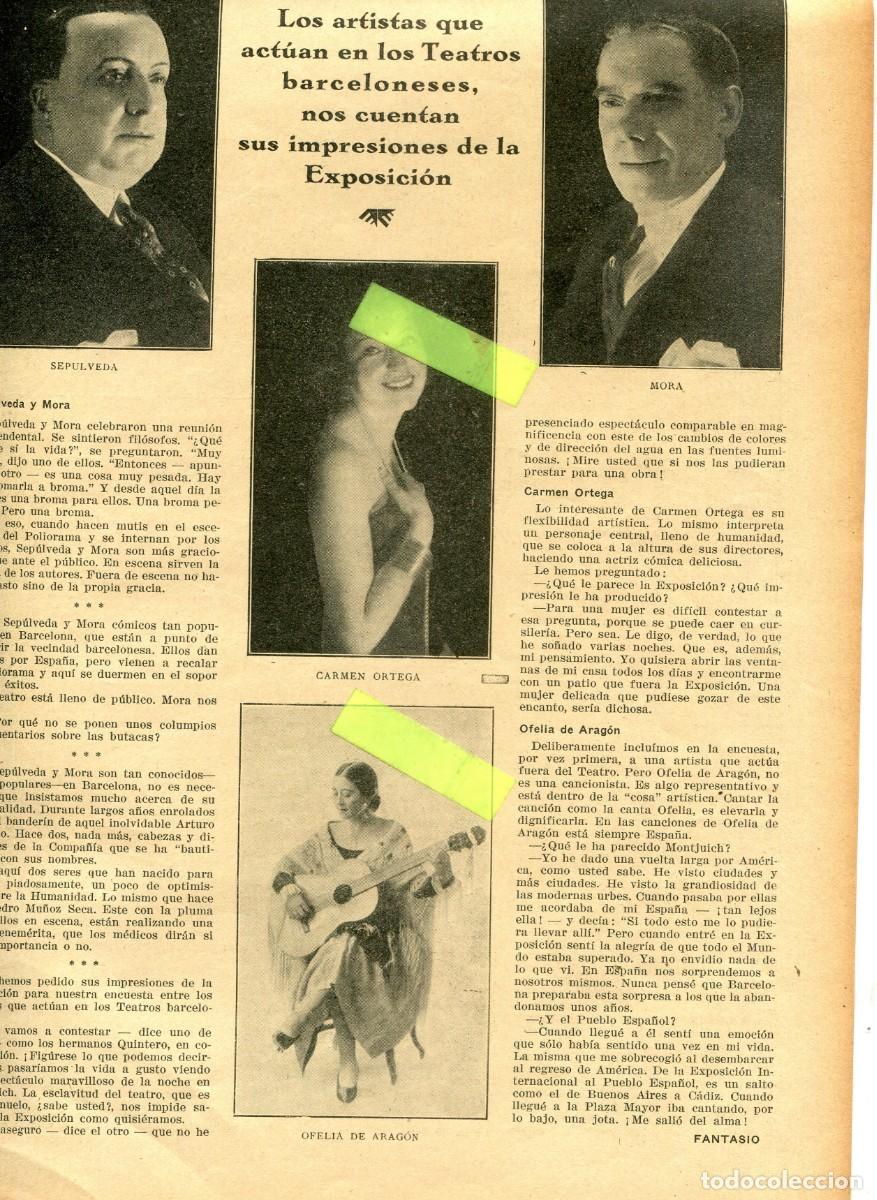 Coleccionismo de Revistas y Peri&oacute;dicos: REVISTA A&Ntilde;O 1929 EUSEBIO DIAZ UNIVERSIDAD FELIPE SASSONE GUITARRISTA OFELIA ARAGON MUJER GUITARRA