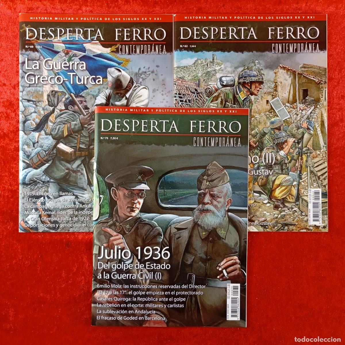 Coleccionismo de Revistas y Peri&oacute;dicos: DESPERTA FERRO, CONTEMPOR&Aacute;NEA - SIGLOS XX Y XXI - LOTE 3 REVISTAS - N&ordm; 60, 62, 75 / 1343