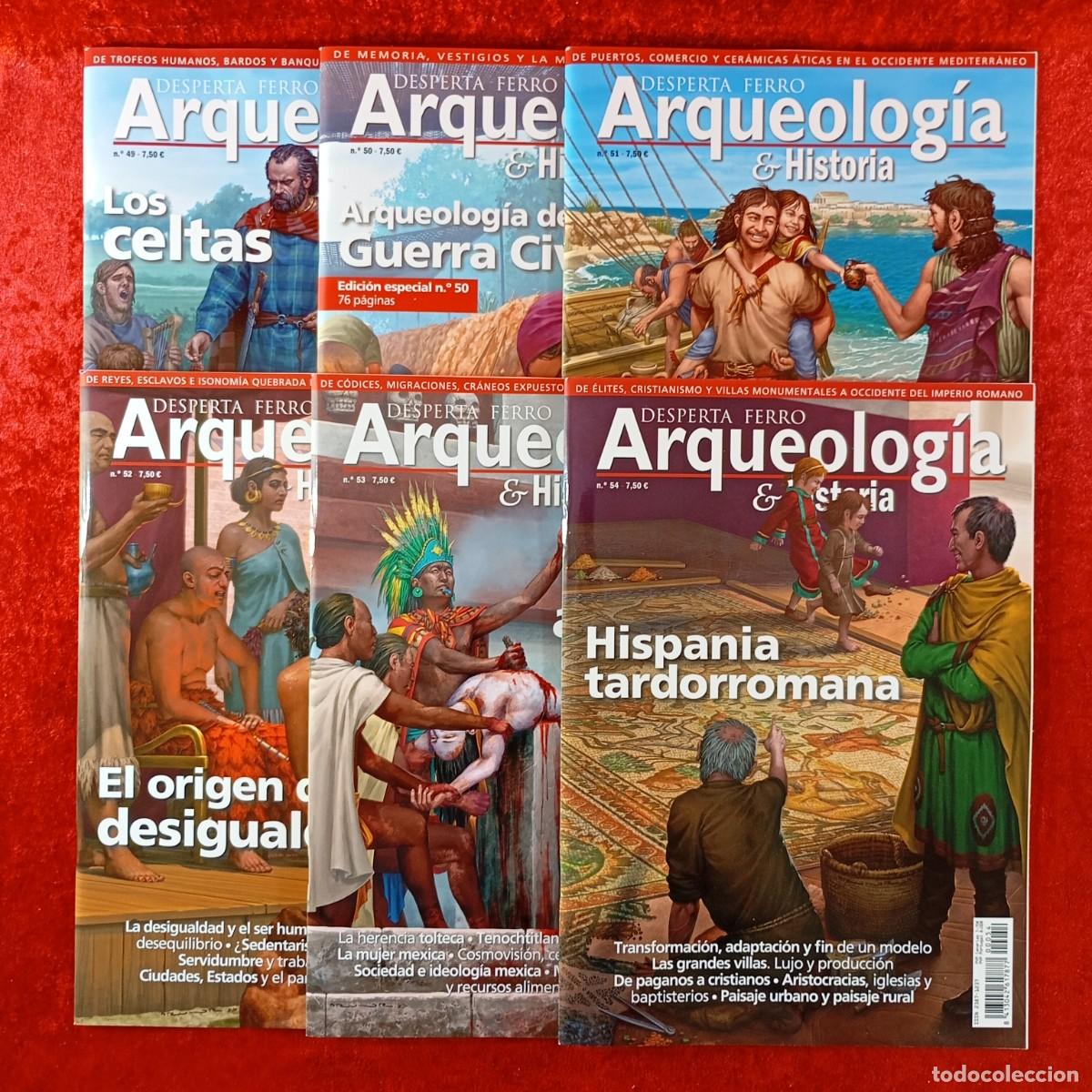 Coleccionismo de Revistas y Peri&oacute;dicos: DESPERTA FERRO, ARQUEOLOGIA & HISTORIA - LOTE 6 REVISTAS - N&ordm; 49, 50, 51, 52, 53, 54 / 1345
