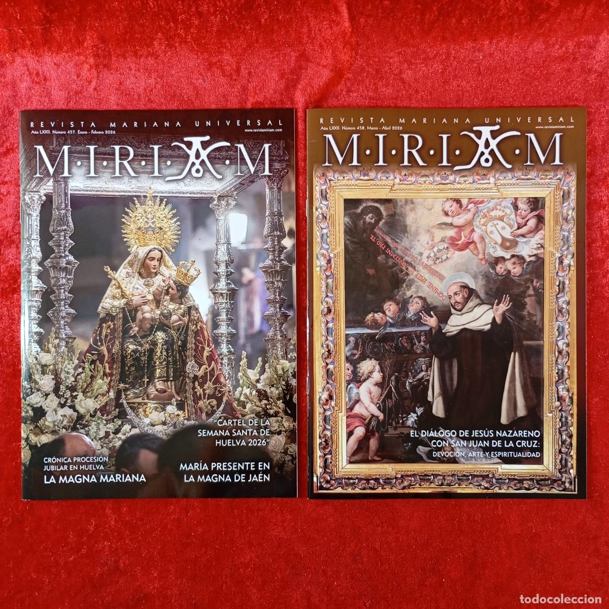 Coleccionismo de Revistas y Peri&oacute;dicos: MIRIAM - REVISTA MARIANA UNIVERSAL - LOTE 2 REVISTAS - A&Ntilde;O LXXII, N&Uacute;MEROS 457, 458 / 1346