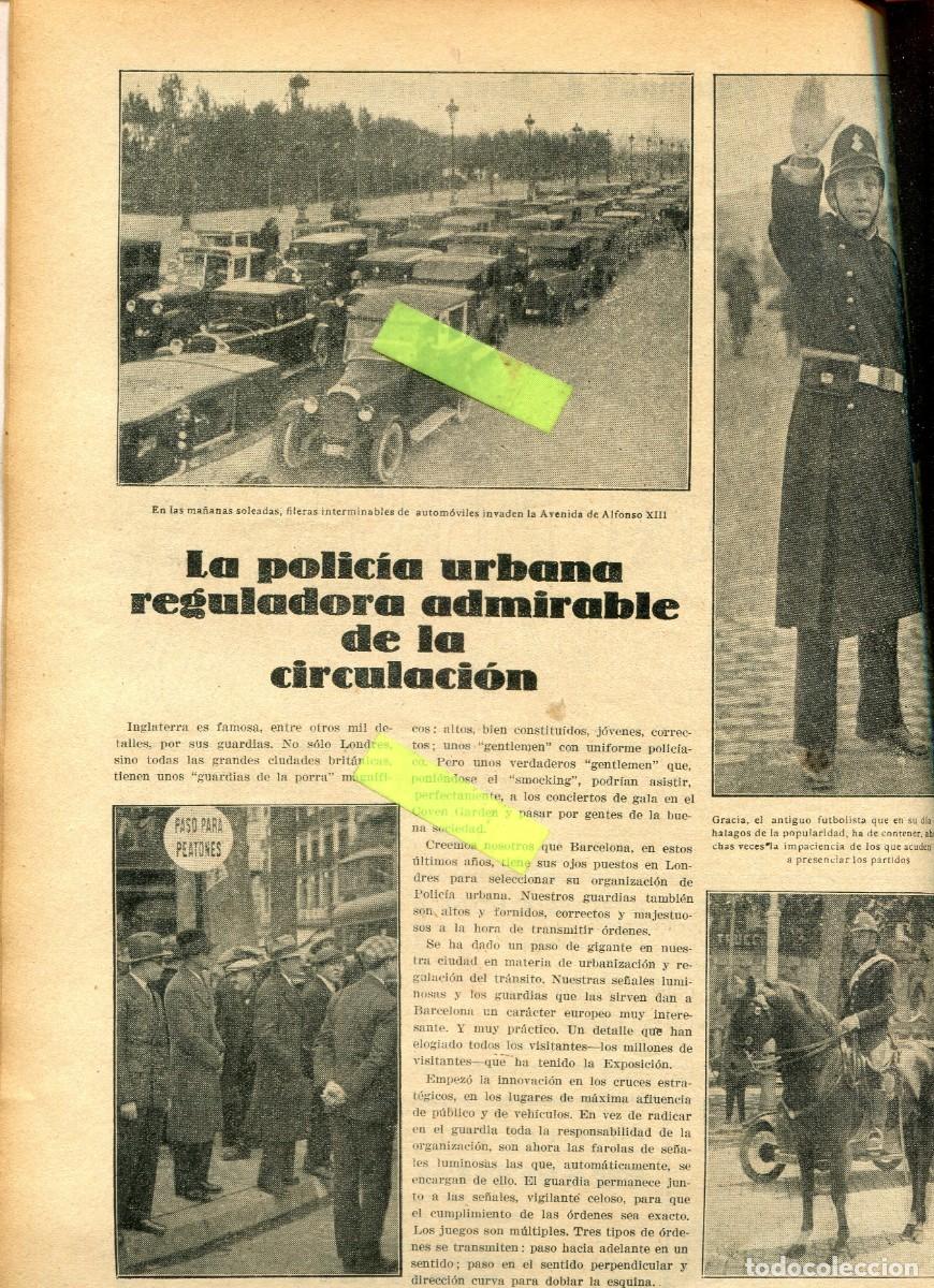Sammeln von Zeitschriften und Zeitungen: REVISTA A&Ntilde;O 1929 LA GUARDIA URBANA DE BARCELONA MUSICOS DE CALLE MUJER CON GUITARRA GUITARRISTA