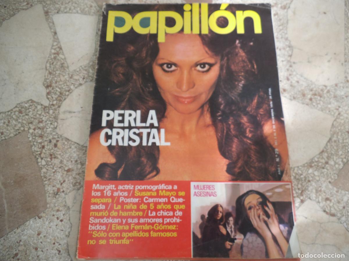 Coleccionismo de Revistas y Peri&oacute;dicos: papillon n&ordm; 29, poster carmen quesada,perla cristal, margitt escandaliza, paola tedesco