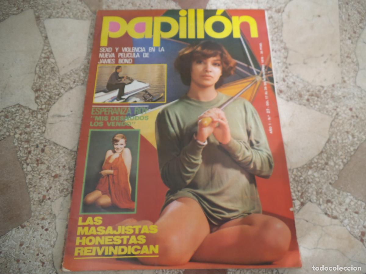 Coleccionismo de Revistas y Peri&oacute;dicos: papillon n&ordm; 27, poster patricia adriani, esperanza roy, eva galleani,