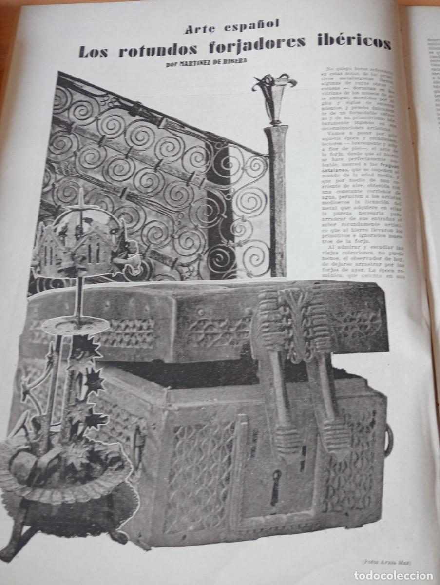 Coleccionismo de Revistas y Peri&oacute;dicos: REVISTA A&Ntilde;O 1930 FERRO FORJAT HIERRO FORJADO MEDIEVAL MODERNISTA AVIADOR PILOTO FOYE CANUDAS XUCLA